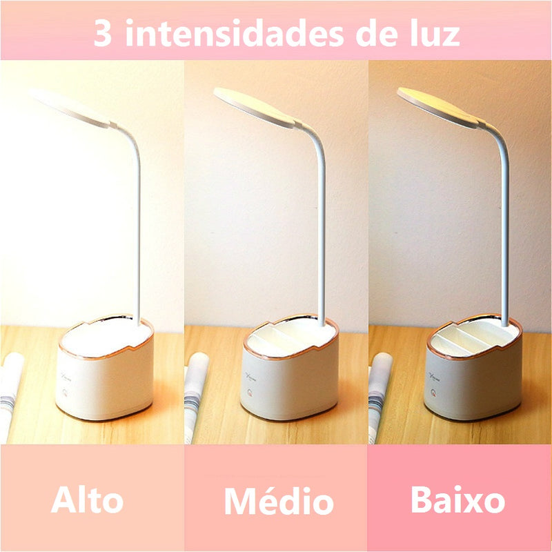 Desk Lamp 2022 - Luminária Suporte Caneta/Celular